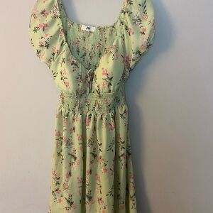 Floral Puff Sleeve Dress